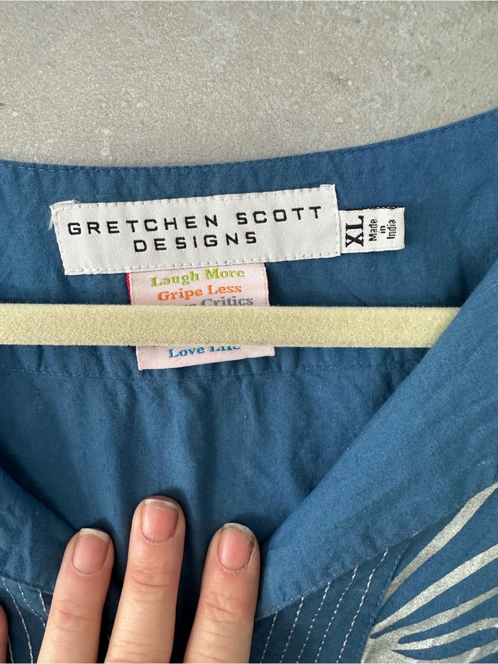 GRETCHEN SCOTT COTTON MINI DRESS TUNIC XL - Picture 3 of 6